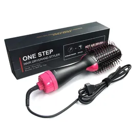 1000W Hair Dryer Air Brush Styler and Volumizer Straightener Curler Comb Roller One Step Electric Ion Blow