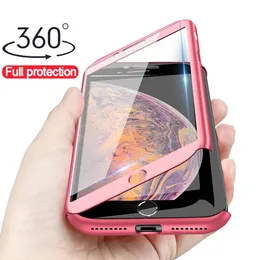 Lyx 360 Fodral för Samsung S20 S21 Plus Ultra S9 S8 S10 S7 S20fe Plus PC Hard Cover Fit iPhone 12 11 Pro Max