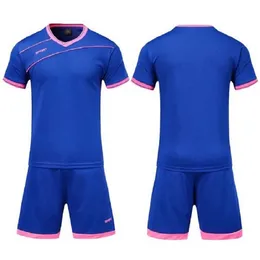 2021 Jerseys de futebol personalizado Conjuntos Liso Royal Azul Football Suor Absorvente e Respirável Crianças Treinamento Terno Jersey 35