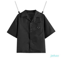 2021 camicia da uomo casual camicette corte di marca da donna Classico triangolo rovesciato sciolto Utensili in nylon di alta qualità importati