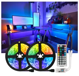LED Strip Lights RGB 5050 Vattentät Flexibelt Ribbon DC 12V WiFi Tape Diode Bedroom Decoration Luces LED Light Bluetooth