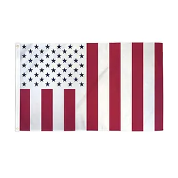 USA Cywilna Flaga Pokoju Żywy Kolor UV Odporna odporna podwójna szyte Dekoracja Banner 90x150cm Sport Digital Print Hurt