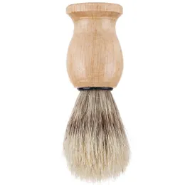 Nylon Barba Sólida Escova De Madeira Cor De Madeira Bristles Ferramenta De Barba Masculina Barbear Escovas De Escovas De Chuveiro Acessórios Presente de Viagem 5WM