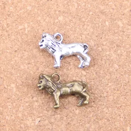 35pcs Antique Silver Bronze Plated lion Charms Pendant DIY Necklace Bracelet Bangle Findings 23*15mm
