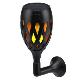 Utomhusvägglampor Högkvalitativ Led Solar Torch Ljus Flimrande Dancing Flame Garden Vattentät Yard Lamp Drop