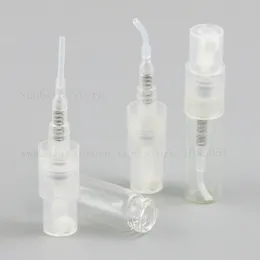 500PCS Factory Partihandel 2ml Clear Glass Parfym Atomizer Bottle 2cc Mini Spray Bottle Test Prov Förpackning Container