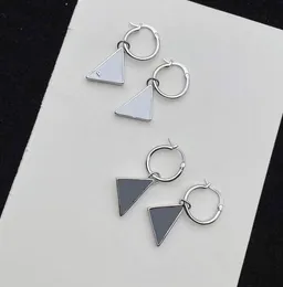 Designer Letter Triangle Stud Long Danger Black White Dangle Earrings Fashion Jewelry Wedding Luxury Crystal Earring Gifts Linka