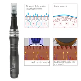 2021 Professional 박사 펜 Ultima M8 충전식 Derma 펜 Microneed Dermapen 바늘 카트리지 DHL 빠른 배송