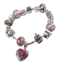 Edlen Schmuck 925 Silber Frauen Liebe/Herz/Winkel Geschenk Armband Kristall Perle Charm Armbänder