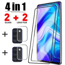 Handy-Display-Schutz 4in1 Schutz Glas Für Honor 10 9 8 9X Lite 9A 8A 7A Russland 6A Kamera objektiv Bildschirm Für