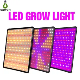 LED Işıkları Büyümek 256 Leds Tam Spektrum Lambası Phyto Ampul Bitki Büyüme Lambaları Hidroponik Işık Çiçek Tohumları Çadır 85-265V