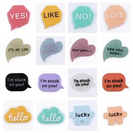 Hot Selling Cute Slogan Croc Shoe Charms Resin Shoes Decorations Bracelet Hello Lucky Yes