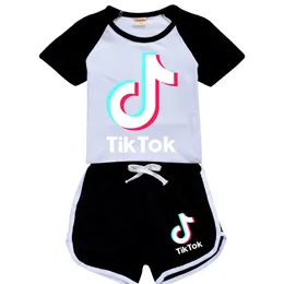 Tik Tok Set For Big Boy Girl Clothes Summer Children Tiktok Cotton