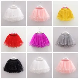 Kids Clothes TUTU Nail Bead Skirts Baby Girls Dance Dresses Ballet Tulle Pettiskirt Fluffy Party Skirt Costume Dancewear YL513