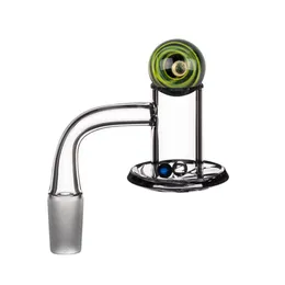 Accessori per fumatori Quartz Banger con terp pearl carb cap femmina maschio 90ﾰ 14mm bordo smussato per bong in vetro dab rig