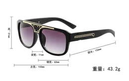 222 män klassisk design solglasögon mode oval ram beläggning UV400 lins kolfiber ben sommar stil eyewear med låda