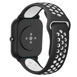 22mm 20mm Silikon Smartband för Samsung Galaxy Watch 3 46mm Gear S3 Frontier AMAZFIT BIP Aktiv2 Armband Silikon Band för Huawei Iwatch