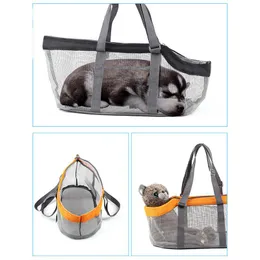 Coprisedili per auto per cani Borsa per il trasporto di animali domestici di moda Borsa portatile Borsa da viaggio pieghevole Merci necessarie Grande capacità con accessori in rete