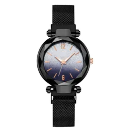 Kobiety Zegarek Kwarcowy 33mm Panie Zegarki Montre De Luxe Elegancka Moda Zegarek Okrągły Gradient Gwiaździste Sky Luminous Stainless Steel