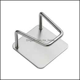 Hooks Rails Housekee Organização Home Garden1pcs Armazenagem de Cozinha 304 Rack de Aço Inoxidável Apertável Gancho de Parede Perfurada Pano De Lavagem Pia De Esponja