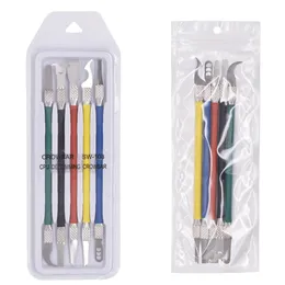 Soft Thin 5 in 1 CPU Pry Knife Mobile Phone Fix Motherboard IC Chip Remove Glue Tools Blade Set