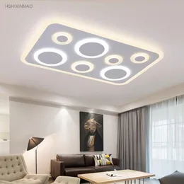 Ljuskronor ledde akryl tak ljus rektangulär atmosfär vardagsrum stilfullt modernt sovrum restaurang studier ljus 110-240V