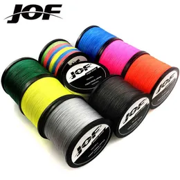 2PC JOF Braided Fishing Line 500M 300M 100M 4 Strands Multifilament Fishing Line Carp Fishing Wire W220307