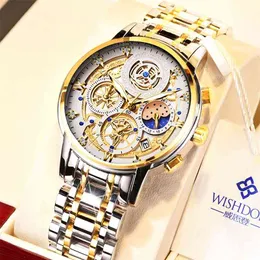 DOIT мужские часы Лучшие роскошный бренд большой циферблат спортивные часы мужские хронографа кварцевые наручные часы дата мужские часы Relogio Masculino 210804