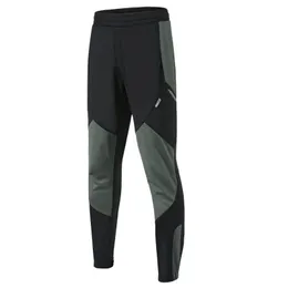 Pantaloni da corsa Santic Uomo Ciclismo Inverno Riflettente MTB Pantaloni lunghi antivento traspiranti non imbottiti Taglia asiatica WM0C04120