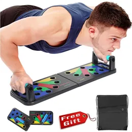 Push Ups Rack Board 12 Way Complety House Push-Up Assist Device Fitness Gears Systematic Training Board Gym Equipments x0524