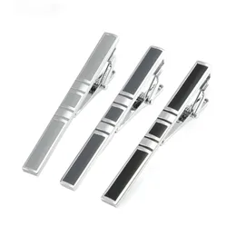 Groom Accessories 60X0.6cm Men's Alloy Metal Fashion Silver Tie Pin Bar Clasp Clip