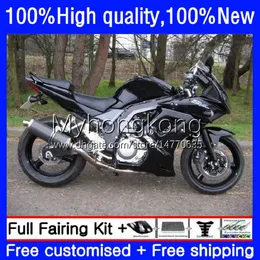 Fairings for Suzuki SV-1000 SV-650 SV1000 SV650 SV 650 1000 S 33NO.0 SV1000S SV650S 03 04 05 06 07 08 SV 650s 1000S 2003 2008 2009 2010 2011 2012 2013 Bodys Glansig svart