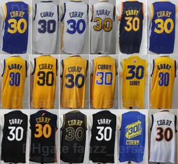 Stephen Curry Basketball Jersey 30 Män Alla Stitched för Sport Fläktar Svart Grön Vit Gul Team Färg Andningsbar Ren bomullskjorta Utmärkt kvalitet till salu