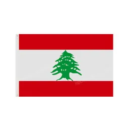 Flaga Libanu Narodowy Poliester Baner Latający 90 x 150 cm 3 * Flaga 5 stóp na całym świecie na całym świecie można dostosować
