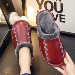 Pantofole Autunno E Inverno Cotone Impermeabile Per Uomo Donna Casa Coperta Calda Scarpe Di Moda Esplosive