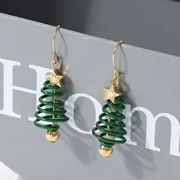 New Trendy Statement Christmas Tree Dangle Earrings For Women Santa Claus Snowman Drop Earring Jewelry Girls Gifts Wholesale