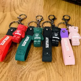 Cartoon Keychain Classic Exquisite Car Keyring Resin Letter Men Women Loves Nordic Sports Bear Doll Accessories Keychains Pendant YSK0246-0249