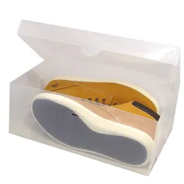 Szuflady do przechowywania x6HD przezroczyste prostokątne pudełko na buty dla kobiet mężczyzn do układania i składanych butów organizator plastikowy przezroczysty