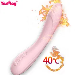 NXY Sex Products Verwarming G Spot Dildo Wibratory Voor Womensilicone Vrouwelijke Vagina Clitoris Ciepłe masażer Zabawki Sklep Volwassen Erotische Producten0210