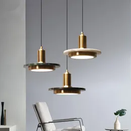 Moderne Marmor LED Pendelleuchten für Esszimmer Indoor Home Küche Hängelampe Leuchte Bar Restaurant Dekor Glanz Leuchten Lampen