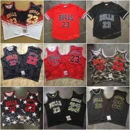 M & N Vintage Chlcago Micheal #23 Swingman Mesh Embroidery Logos Authentic Stitched Basketball Jerseys Camo