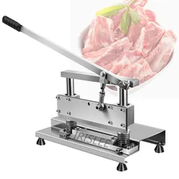 Manual Ribs Meat Machine Slicer Household Stainless Steel Bone Cutting Slicing maker Chicken Lamb Chops Ribs Herb Pastry Cutt