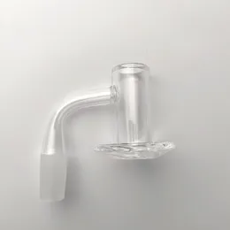 OD 20mm Beveled Edge Smoking Accessories 90/45 Degree Bender Quartz Banger 10mm 14mm Male Joint Water Pipe Cyclone Bottom