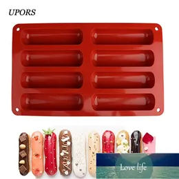 Strumenti UPORS Stampo da forno in silicone a 8 forme Collezione classica Forma antiaderente Salsiccia per cani Eclair per torte