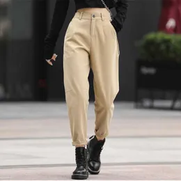 Streetwear Oxford Harem Spodnie Kobiety Trendy Baggy Plus Rozmiar Proste Spodnie Femal Hot Sprzedaj Casual Luźne Oversize Spodnie Marchwiane Q0801