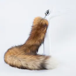 70 cm/27,5 " -Real Sun Fox Fur Tail Plug