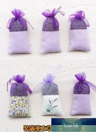 Presentförpackning 50st Lavendelpåse Tomt Mesh Stitgender Transparent Linne Beam Ficka Små blommig Torkad Blomma Fyllning Sachet1 Fabrikspris Expert Design