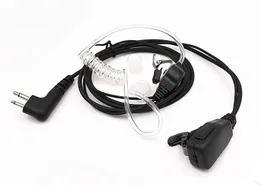 Transparent akustiskt rör och 2 stifts hörselhuvud för Motorola Walkie Talkies CP200GP300CLS1110CLS1410