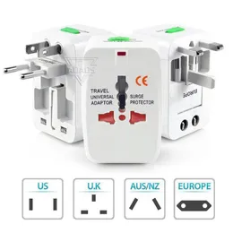 Universal International Adaptor All in One Travel AC Power Wall Charger For US EU UK AU Converter Plug with Retail Package