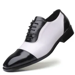 Nowe Mężczyźni Sukienka Buty Wysokiej Jakości Koronki Oxford Buty Party Wedding Office Shoes Mens Business Leather Slippers Plus Size 38-48